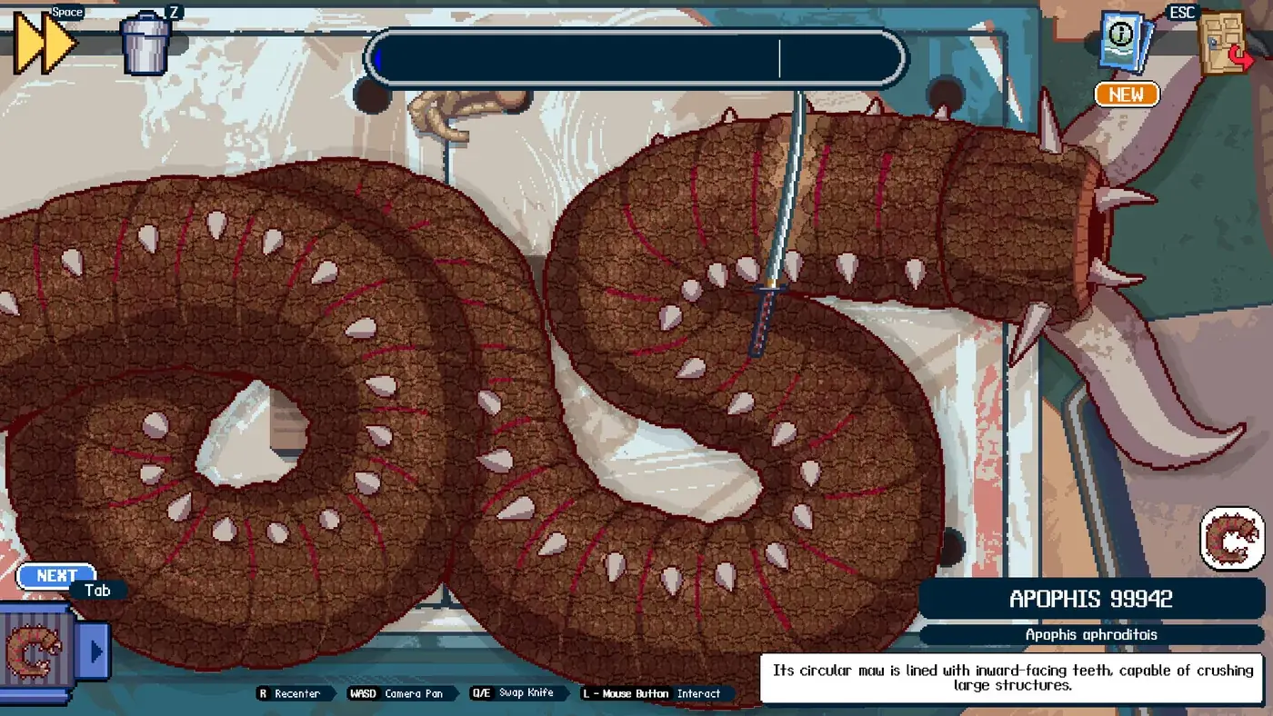 Official screenshot of Apophis 99942 in Scale the Depths